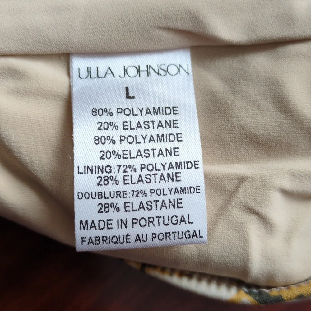 Ulla Johnson Bikini Set In Citrus Size L/XL